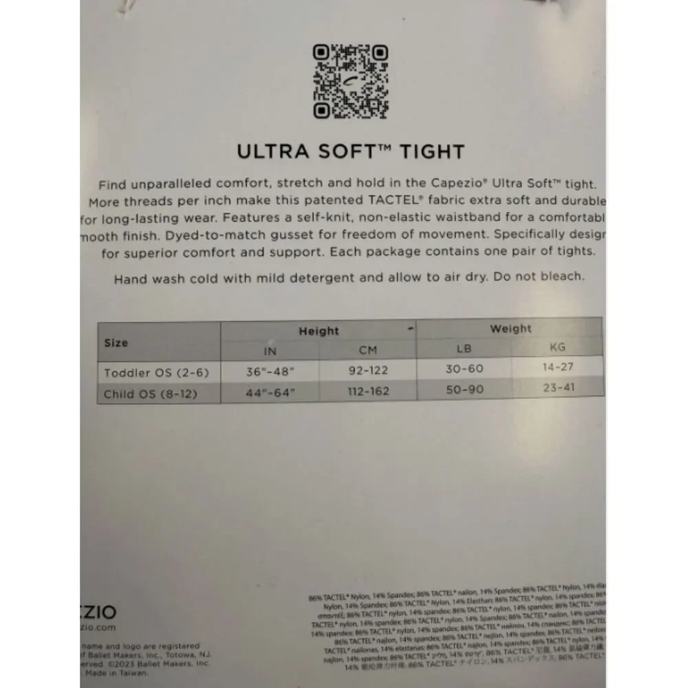 NEW Capezio Ultra Soft Transition Tights  Girls Size 8–12  Light Suntan *2 pairs